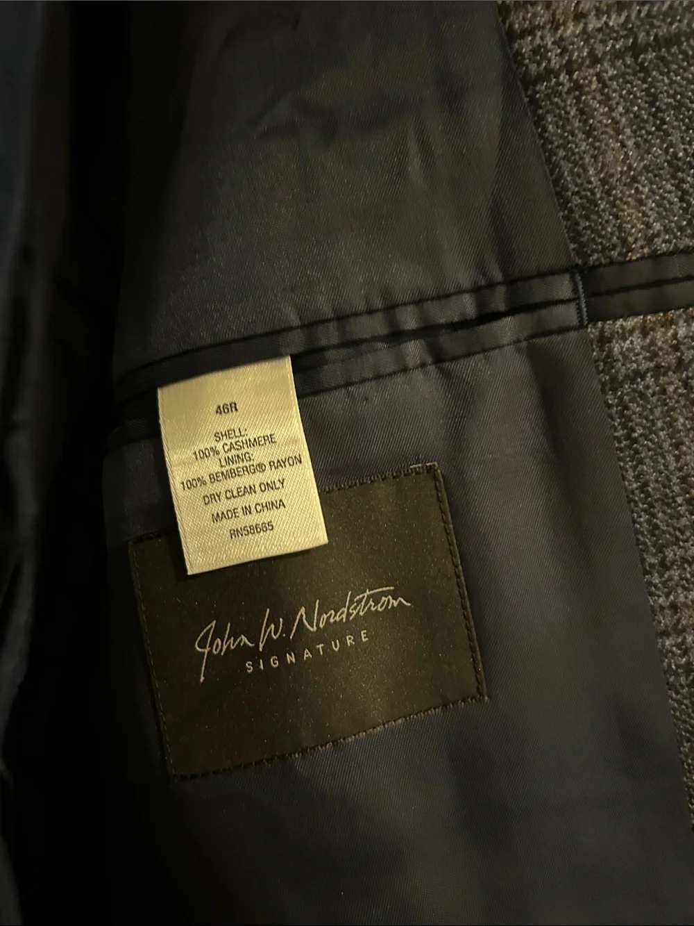 Ing Loro Piana x Nordstrom Plaid 100% Cashmere Blazer